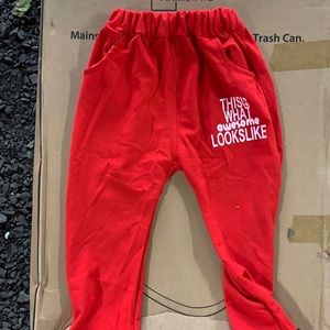 Never used never warn red sweat pants